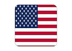 Rogue River Tactical Patriotic USA Flag Drink Coaster Set Gift United States of America Home Kitchen Bar Barware Old Glory