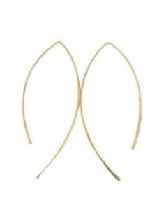 14 �J���b�g �S�[���h�t�B���h �I�[�v�� �A�[�N �t�[�v �C�������O Monarch Jewelry 14 Karat Gold Filled Open Arc Hoop Earrings