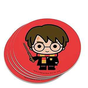 n[E|b^[ 킢уL mxeBR[X^[Zbg GRAPHICS & MORE Harry Potter Cute Chibi Character Novelty Coaster Set