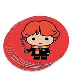 n[E|b^[  킢уL mxeBR[X^[Zbg GRAPHICS & MORE Harry Potter Ron Cute Chibi Character Novelty Coaster Set