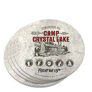 GRAPHICS & MORE Friday The 13th Camp Crysal Lake Novelty Coaster Set