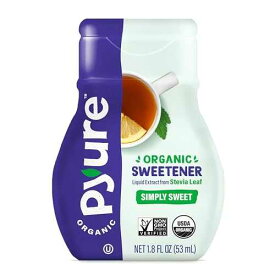 Pyure オーガニック液体ステビア抽出甘味料、シンプリースイート、砂糖代替品、200 食分容器、1.8 Fl。オズ。(6個入り) Pyure Organic Liquid Stevia Extract Sweetener, Simply Sweet, Sugar Substitute, 200 Servingsper Container, 1.8 Fl. Oz.