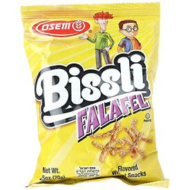 Osem Bissli ファラフェル風味のカリカリ小麦スナック - 着色料や保存料不使用、2.5 オンスバッグ (12 個パック) Osem Bissli Falafel Flavored Crunchy Wheat Snack -No Food Coloring or Preservatives, 2.5 Ounce Bags (Pack of 12)