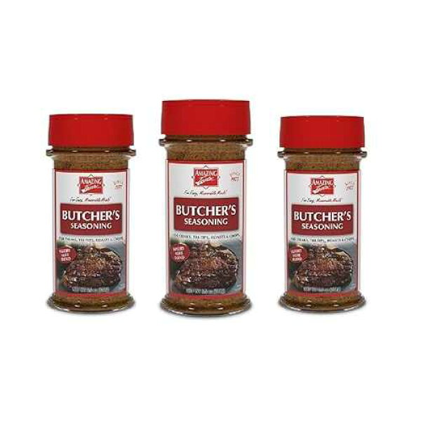Amazing Taste Shakers Seasoning Bundle, Butcher's Seasoning for Steaks, Tri-Tips, Roast & Chops wit a savory herb blend.