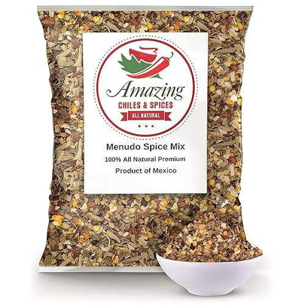 Amazing Chiles & Spices Menudo Spice Mix 5oz Mexican Seasoning Blend for Menudo, Pozole, Soup