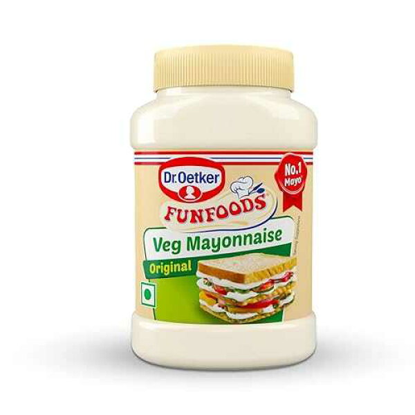 FunFoods - マヨネーズ、275g ボトル - 野菜 - 卵不使用 - インド FunFoods - Mayonnaise, 275g Bottle - Veg - Eggless - India