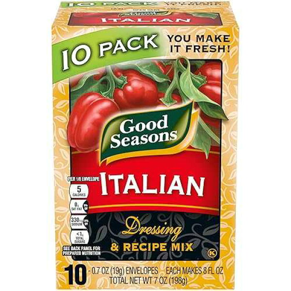 Good Seasons Italian Dressing & Recipe Mix, 0.7 OZ, 10 CT