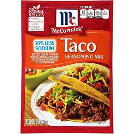 McCormick, Seasoning Mix 30% Less Sodium Taco, 1 Ounce