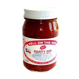 ヘル オン ザ レッド パーティー ディップ ホット サルサ 16 オンス - 6ユニットパック Hell on The Red Party Dip Hot Salsa 16 oz. - 6 Unit Pack