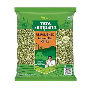 �^�^ �T���p�� �C���f�B�A�� �p���X ���^���p�N�� �����O �_�� �`���J/�O���[�� �O���� Tata Sampann Indian Pulses High Protein Moong Dal Chilka/Green Gram