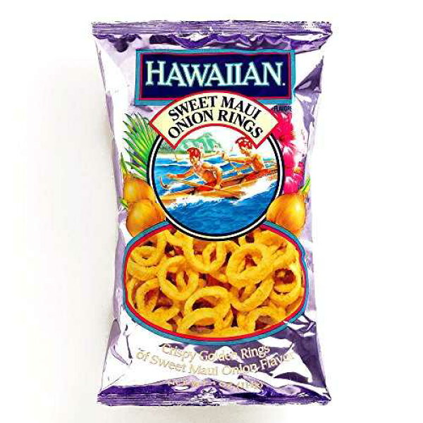 Hawaiian Sweet Maui Onion Ring Chips 4 oz each (2 Items Per Order)