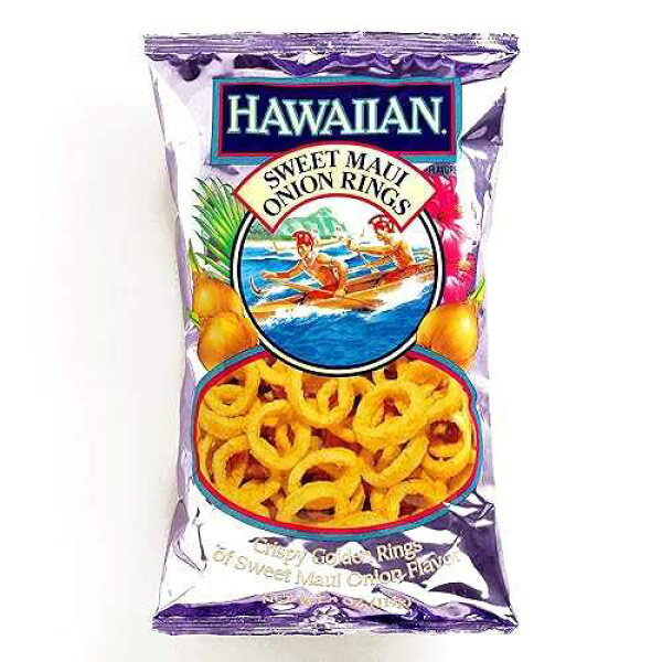 Hawaiian Sweet Maui Onion Ring Chips 4 oz each (6 Items Per Order)