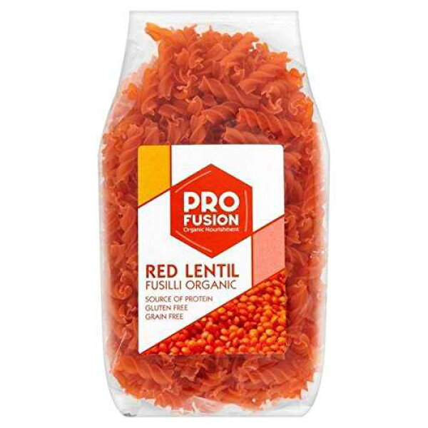 プロフュージョン オーガニック赤レンズ豆フジッリ - 300g (0.66ポンド) Profusion Organic Red Lentil Fusilli - 300g (0.66lbs)