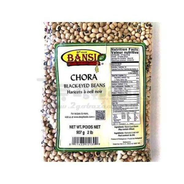 バンシ チョーラ ブラックアイド ピーズ 2ポンド Bansi Chora Black-Eyed Peas 2lb