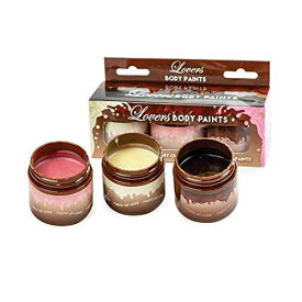 Lovers ボディペイント 食用ペイント ミルク、ダーク&ストロベリーフレーバーチョコレートカップルギフト、バレンタインギフト Funtime Lovers Body Paints Edible Paint Milk, Dark & Strawberry Flavour Chocolate Couples Gift, Valentine's Gift