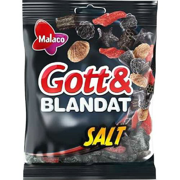 Malaco Gott & Blandat Salt - Liquorice Mix 150g