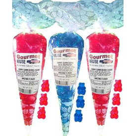 Gourmet Kruise Gummy Gummi Bears Signature Gift Bags (2) Wild Red Cherry (1) Blue Raspberry(NET WT 33 OZ)