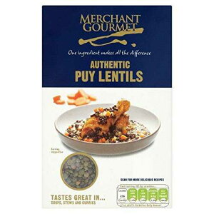 �}�[�`�����g�O���� �{�i�t�����X�Y�s���C�����Y�� 500g - 2�p�b�N Merchant Gourmet Authentic French Puy Lentils 500g - Pack of 2