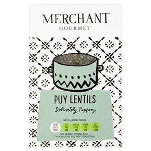 �}�[�`�����g �O���� �{�i�t�����X�Y�s���C�����Y�� - 500g (1.1�|���h) Merchant Gourmet Authentic French Puy Lentils - 500g (1.1lbs)