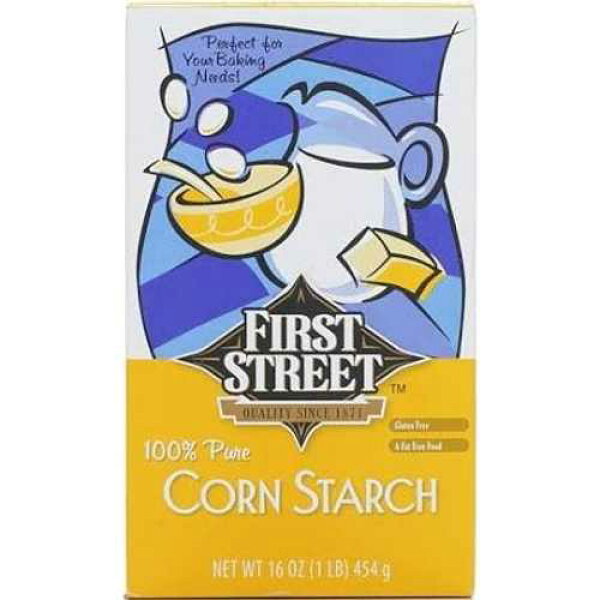 ファーストストリート コーンスターチ、16オンス First Street Corn Starch, 16oz