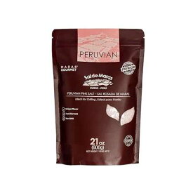 MARAS GOURMET マラスの塩 / サル・デ・マラス / ペルー産ピンクソルト - 独特の風味と手摘み / ポーチ 21オンス (600g) / (ピンクソルト・粗粒) MARAS GOURMET Peruvian Pink Salt - Coarse Grain, Organic Mineral Salt Hand-Harvested fr