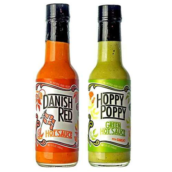 ホッピーポピー&デニッシュレッド 6パック(各フレーバー3本) A Chilli Pepper Co. Hoppy Poppy and Danish Red 6 Pack (3 of each flavor)