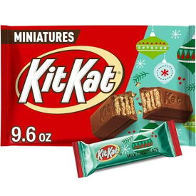 KIT KAT Miniatures Milk Chocolate Wafer, Christmas Candy Bag, 9.6 oz