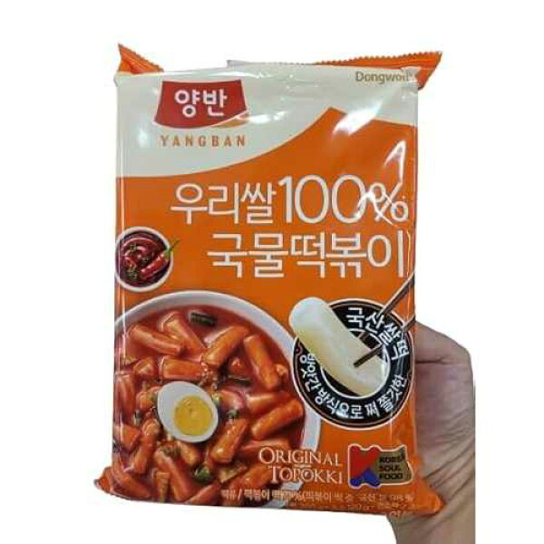Dongwon Korean Rice Tteokbokki ??? 100% Korean Rice, Instant Toppokki with Original Spicy Sauce, Ready-to-Cook Meal Kit, 420g (2 Servings) I DAHLORE