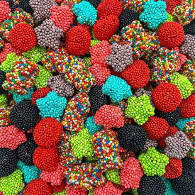 SUNNY ISLAND Crunchy Gummy Candy Mix / 2 Pound Bag / Rainbow Nonpareils Bears, Berries, Star Shaped Chewy Clusters / Gummy Mix for Snacking & Candy Buffets / Sweet & Sour Flavors
