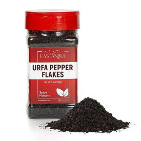 Eastanbul Urfa Biber, 5.6oz, Urfa Pepper Flakes, Isot, Mild-Moderately Hot Chili Flakes, Blackish-Red Turkish Pepper for Cooking & Seasoning, Special Pul Biber, From Unique Spices of Turkey