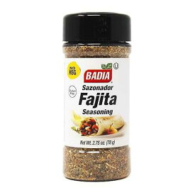 Badia Fajita Seasoning, Sazonador para Fajitas, 2.75 oz Zesty Tex-Mex Spice Blend for Fajitas Bold, Smoky Flavor