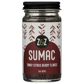Sumac by Z&Z / Ground Sumac Spice Made from Fresh Tangy Citrus (Sumac) Berries / Turkish Sumac Seasoning for Marinades, Salads, Rice, & Hummus / Authentic Middle Eastern & Mediterranean Taste, 2 Oz
