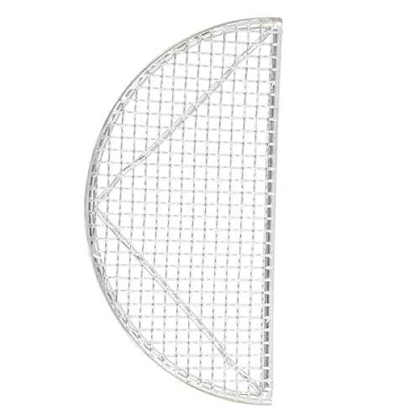 PRETYZOOM 1Pc Japanese Semicircle Tempura Fry Mesh Stainless Steel Cooking Tool for Frying Fish Steak Shrimp More Design for Even Heat Distribution