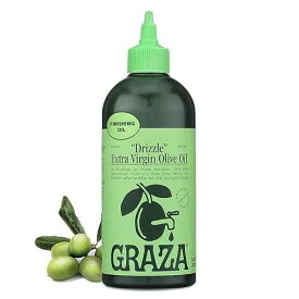 Graza Drizzle Extra Virgin Olive Oil, Finishing Oil - High Polyphenol Early Harvest EVOO Finishing Oil in a Squeeze Bottle - Single Farm Olives from Spain - 11.8 Fl Oz (350ml)