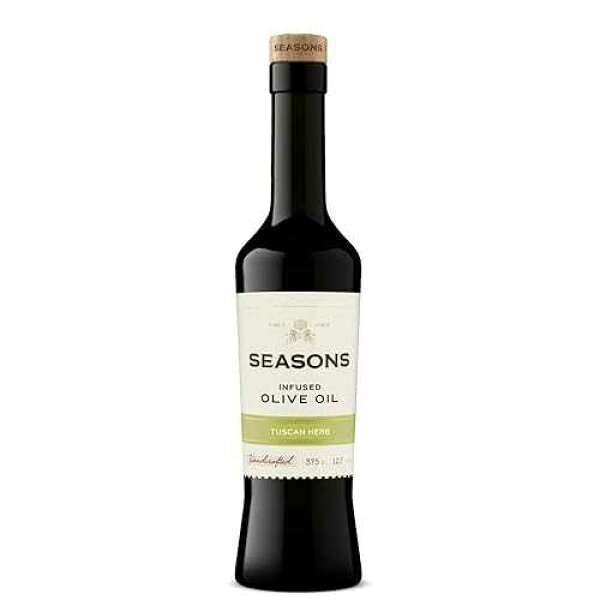 Seasons Gourmet Tuscan Herb Infused Olive Oil - Premium Extra Virgin Olive Oil with Fresh Italian Herbs - Ideal for Dipping, Salad Dressings, Marinades, and Cooking (2 Pack)