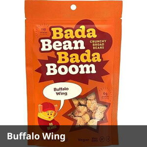 Bada Bean Bada Boom - Plant-Based Protein, Gluten Free, Vegan, Crunchy Roasted Broad (Fava) Bean Snacks, 110 Calories per Serving, Garlic & Onion, 4.5 oz, 6 Pack Enlightened Bada Bean Bada Boom - Plant-Based Pro