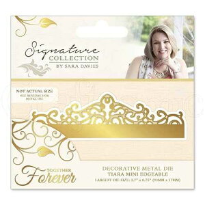 Crafter's Companion �e�B�A�� �{�[�_�[ ���^�� �_�C�J�b�g �i���Ɉꏏ�� Crafter's Companion Tiara Border Metal Die Cut Together Forever
