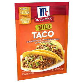 マコーミック オリジナル タコス シーズニング ミックス、6 ポンド McCormick Classic Taco Seasoning Mix Packet, Mild, 1 oz(Pack of 24)