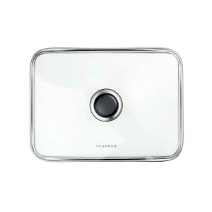 Scanpan �N���V�b�N�����`�K���X�W�A15.25 �C���` x 10.5 �C���`�A�N���A Scanpan Classic Rectangular Glass Lid, 15.25 x 10.5, Clear
