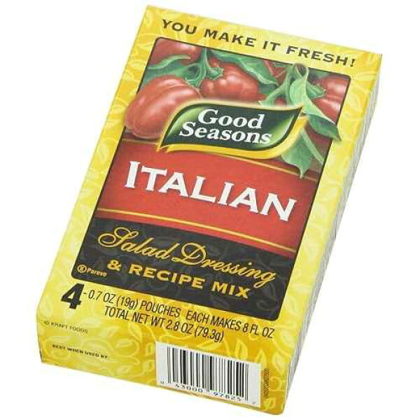 Good Seasons Italian All Natural Salad Dressing & Recipe Mix (16 Envelopes, 4 Packs of 4)