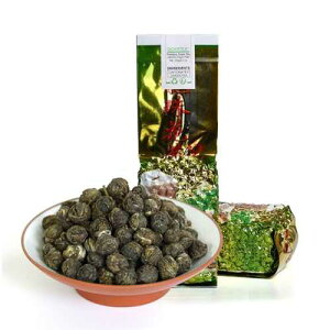 �S�A�e�B�[ - �W���X�~���E�h���S���p�[�� 250g / 8.8�I���X �v���~�A���O���[�h - �W���X�~���p�[���O���[���e�B�[ - �����Y���[�t�e�B�[ GOARTEA - Jasmine Dragon Pearls - 250g / 8.8oz Premium Grade - Jasmine P