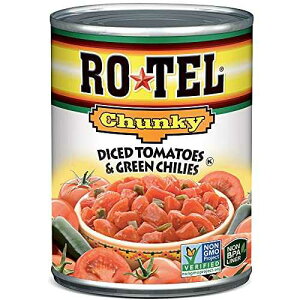 ROTEL �`�����L�[�_�C�X�g�}�g�ƃO���[���`���A10�I���X�A12�p�b�N Ro-Tel ROTEL Chunky Diced Tomatoes and Green Chilies, 10 Ounce, Pack of 12