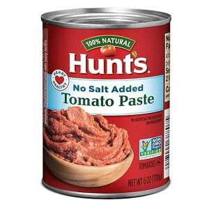 Hunt's g}gy[Xg HYA6IXA12pbN Hunt's Tomato Paste No Salt Added, 6 oz, 12 Pack