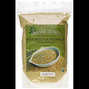 Indus Organics zCgLmAqA2 |hobOAx 99%Aς݁Av~AiA`qg݊AtbVpbN Indus Organics White Quinoa Seeds, 2 Lb Bag, 99% Purity, Pre-Washed, Premium Quality
