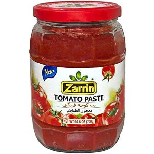 Zarrin - ガラス瓶入りトマトペースト、24.6 oz (700g)、トルコ産、保存料不使用 Zarrin - Tomato Paste in a glass jar, 24.6 oz (700g), Product of Turkey, No Preservatives