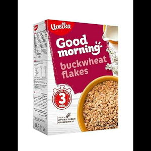 Uvelka ΃t[N sAOC 400g (14.1 IX) VAY R[V Uvelka Buckwheat Flakes Pure Grain 400g (14.1 oz) From Russia Kosher