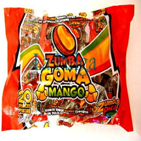 ズンバゴママンゴー＆タマリンドメキシカンキャンディグミ20個 Zumba Pica Zumba Goma Mango & Tamarind Mexican Candy Gummies 20 pcs