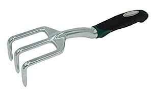 Zenport 15308A 3 本爪耕運機人間工学に基づいたグリップ、14 インチ、ポリッシュアルミニウム Zenport 15308A 3-Prong Cultivator Ergonomic Grip, 14-Inch, Polished Aluminum