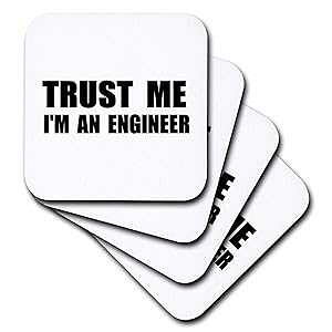 3dRose CST_195603_2 Trust Me I'm an Engineer yGWjAO [A ʔd d Mtg \tgR[X^[ (8Zbg) 3dRose CST_195603_2 Trust Me I'm an Engineer Fun Engineering Humor Funny Job Work Gift Sof