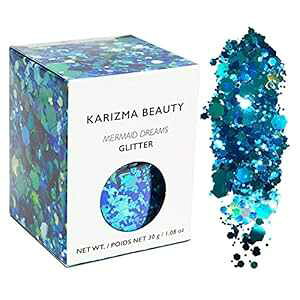 }[Ch`L[Ob^[[W 30 OW[ KARIZMA BEAUTY tFXeBoOb^[ϕitFCX{fBwAlC Mermaid Chunky Glitter Large 30g Jar KARIZMA BEAUTY Festival Glitter Cosmetic Face